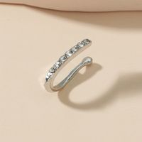 New Fashion U-shaped Diamond Fake Nose Ring Nose Clip sku image 3
