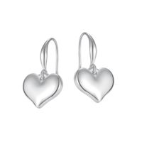 Simple Temperament Heart-shaped Stainless Steel Earrings sku image 1