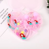 Korean Girl Necklace Hair Accessories Box Headdress Gift Gift Box Jewelry Set sku image 3