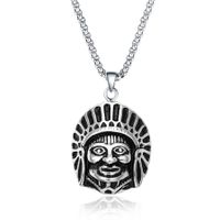 Retro Punk Style Sheep Head Pendant Exaggerated Men And Women Necklace Jewelry sku image 81