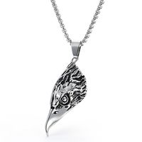 Retro Punk Style Sheep Head Pendant Exaggerated Men And Women Necklace Jewelry sku image 44