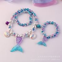 Children's Necklace Unicorn Pearl Princess Jewelry sku image 16