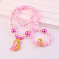 Children's Necklace Unicorn Pearl Princess Jewelry sku image 11