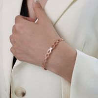 Koreanische Art Einfache Art Und Weise Glückszahl 8 Zirkonarmband Handverzierungen Titanstahl sku image 5