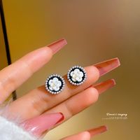 Fashion Pearl Camellia New Trendy Autumn And Winter Niche Earrings main image 3