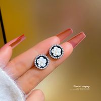 Fashion Pearl Camellia New Trendy Autumn And Winter Niche Earrings main image 4