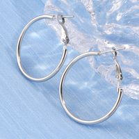 Fashion Simple Korean Style Circle Earrings sku image 1