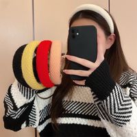 2022 New Style Knitted Wool Headband Female Autumn Winter Candy Color Hair Accessories main image 3