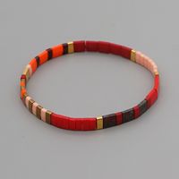 New Bohemian Style Tila Handmade Beaded Bracelet Red Personality Small Bracelet main image 1