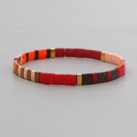 New Bohemian Style Tila Handmade Beaded Bracelet Red Personality Small Bracelet main image 4
