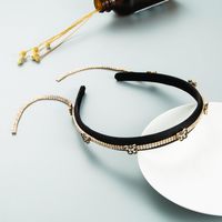 Baroque Tassel Long Clip Simplerhinestone Headband sku image 1