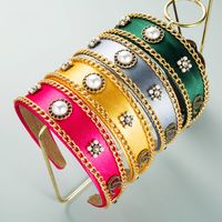 Korean Retro Palace Style Chain Decoration Wide-brimmed Spring New Hairband main image 1