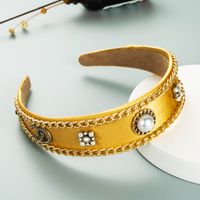 Korean Retro Palace Style Chain Decoration Wide-brimmed Spring New Hairband main image 3