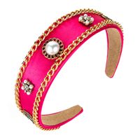 Korean Retro Palace Style Chain Decoration Wide-brimmed Spring New Hairband main image 6