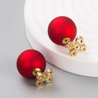 Simple And Fashionable Chinese Knot Earrings Big Spherical Ear Plugs Earrings main image 4