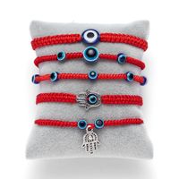 European And American New Blue Eyes Evil Eyes Red Rope Bracelet Wholesale main image 1