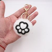 Cute Cat's Claw Keychain Pendant Schoolbag Wallet Bear Paw Plush Pendant Jewelry main image 6