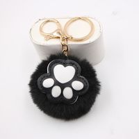 Cute Cat's Claw Keychain Pendant Schoolbag Wallet Bear Paw Plush Pendant Jewelry main image 5