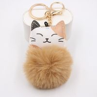 Cute Little Cat Key Chain Pendant School Bag Purse Plush Pendant Jewelry main image 6