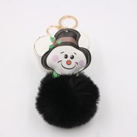 Christmas Snowman Keychain Pendant School Bag Purse Plush Pendant Jewelry main image 5