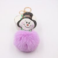 Christmas Snowman Keychain Pendant School Bag Purse Plush Pendant Jewelry main image 6