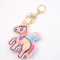 Animal Pegasus Unicorn Leather Bag Key Chain Pendant Bag Pendant Keychain main image 4