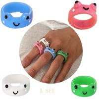 New Creative Simple Korean Cute Cartoon Frog Ring Women's Tail Ring main image 1