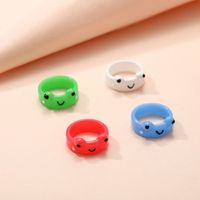 New Creative Simple Korean Cute Cartoon Frog Ring Women's Tail Ring main image 3