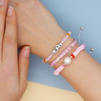 Nuevo Traje Bohemio Pulsera De Apilamiento Personalidad Tila Pulsera De Cerámica Suave Con Cuentas De Arroz main image 1