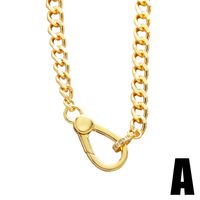 European And American Cuban Chain Copper Necklaces Wholesale main image 3