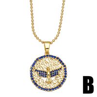 European And American Creative Personality Design Sun Pendant Copper Necklace main image 4
