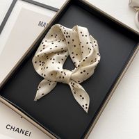 Small Wave Dot Small Square Scarf Spring And Autumn Thin Scarf main image 1