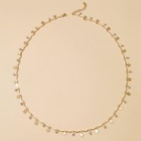 Fashion Trend Jewelry Palm Diamond Single-layer Waist Chain Geometric Disc Tassel Waist Chain main image 1