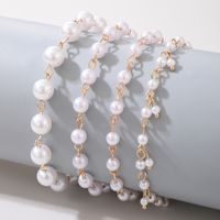 Fashion Foot Ornaments Pearl Beaded Multi-layer Anklet main image 3