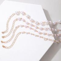 Fashion Foot Ornaments Pearl Beaded Multi-layer Anklet main image 5