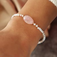 Women's Bracelet Pink Colored Glaze Fashion Crystal Metal Jewelry main image 1