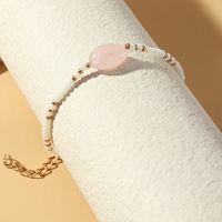 Women's Bracelet Pink Colored Glaze Fashion Crystal Metal Jewelry main image 5