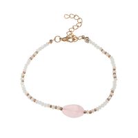 Women's Bracelet Pink Colored Glaze Fashion Crystal Metal Jewelry main image 6