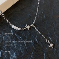 Eight-pointed Star Simple Design Pendant Cold Style Clavicle Chain Wholesale sku image 1