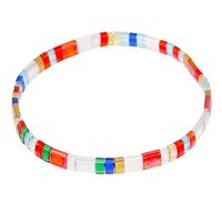 New Crystal Soft Ceramic Rainbow Beads Handmade Beaded Stacking Bracelet sku image 3