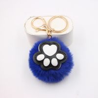 Cute Cat's Claw Keychain Pendant Schoolbag Wallet Bear Paw Plush Pendant Jewelry sku image 2