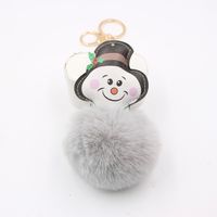 Christmas Snowman Keychain Pendant School Bag Purse Plush Pendant Jewelry sku image 3