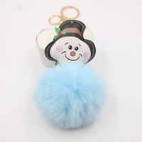 Christmas Snowman Keychain Pendant School Bag Purse Plush Pendant Jewelry sku image 8