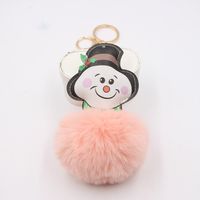 Christmas Snowman Keychain Pendant School Bag Purse Plush Pendant Jewelry sku image 9