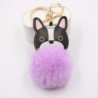 New Puppy Dog Key Chain Pendant Bag Purse Plush Pendant sku image 1