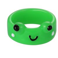 New Creative Simple Korean Cute Cartoon Frog Ring Women's Tail Ring sku image 1