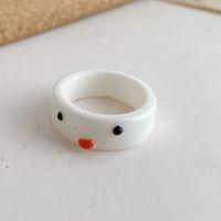 New Creative Simple Korean Cute Cartoon Frog Ring Women's Tail Ring sku image 8