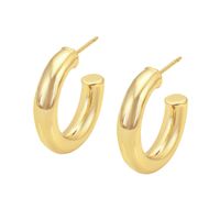 Neue Kreative Einfache Und Unregelmäßige C-förmige Hohle Ohrringe Für Frauen sku image 11