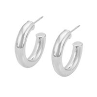 New Creative Simple And Irregular C-shaped Hollow Earrings Women sku image 12