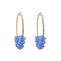 Design Geometric Big Rhinestone Circle Crystal Earrings sku image 3